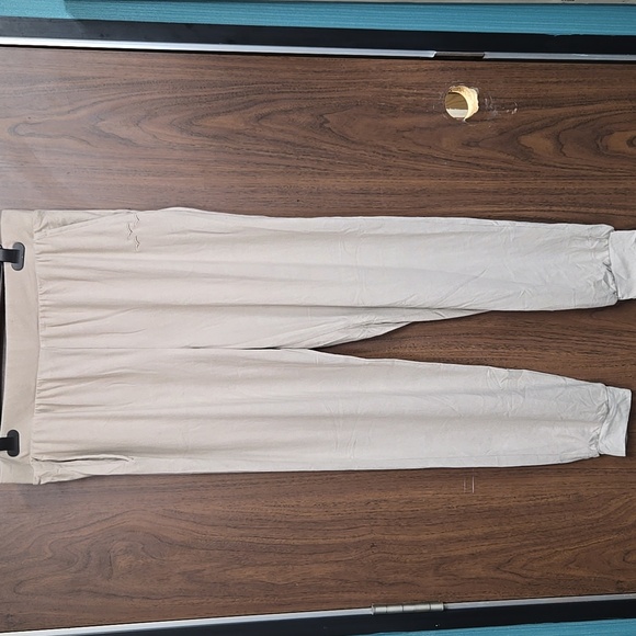 Lazypants Size XL Beige & Grey Super Soft Jogger Style Lounge Pants - Picture 2 of 10